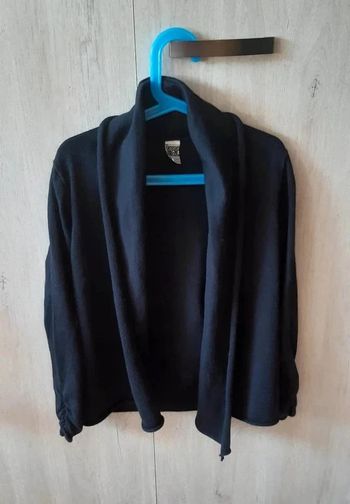 Gilet ouvert noir tape à l'oeil 8 ans en très bon état