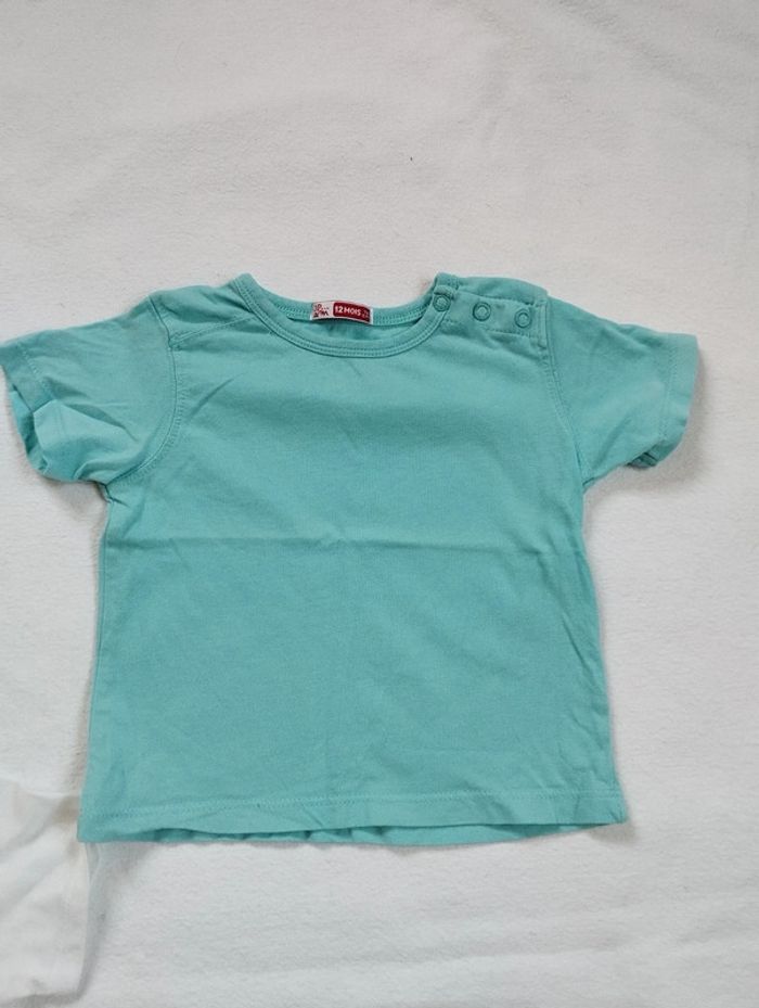 Lot t-shirts manches courtes garçon 12 mois - photo numéro 5