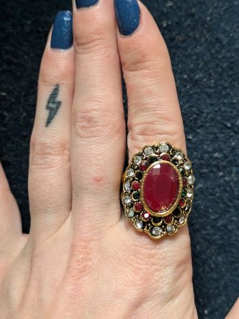 Bague fantaisie a strass