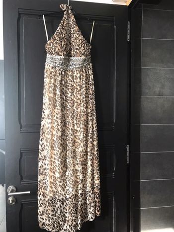 Robe longue léopard