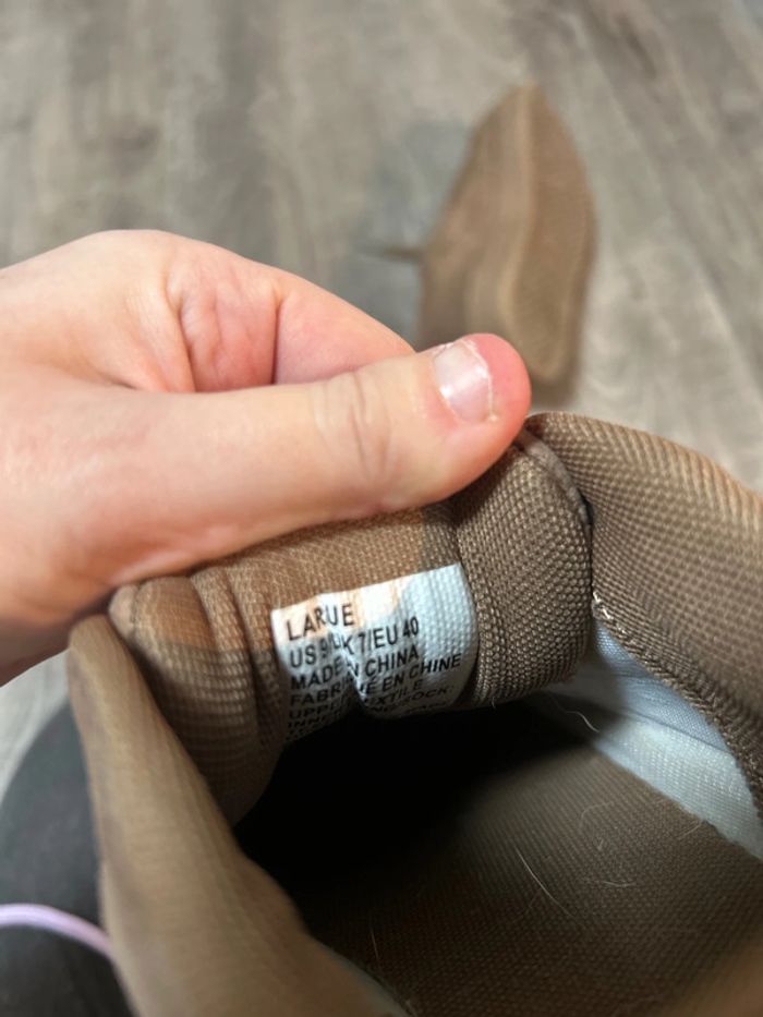 Baskets suédine beige camel femme - Très confortables - Taille 40 - photo numéro 7