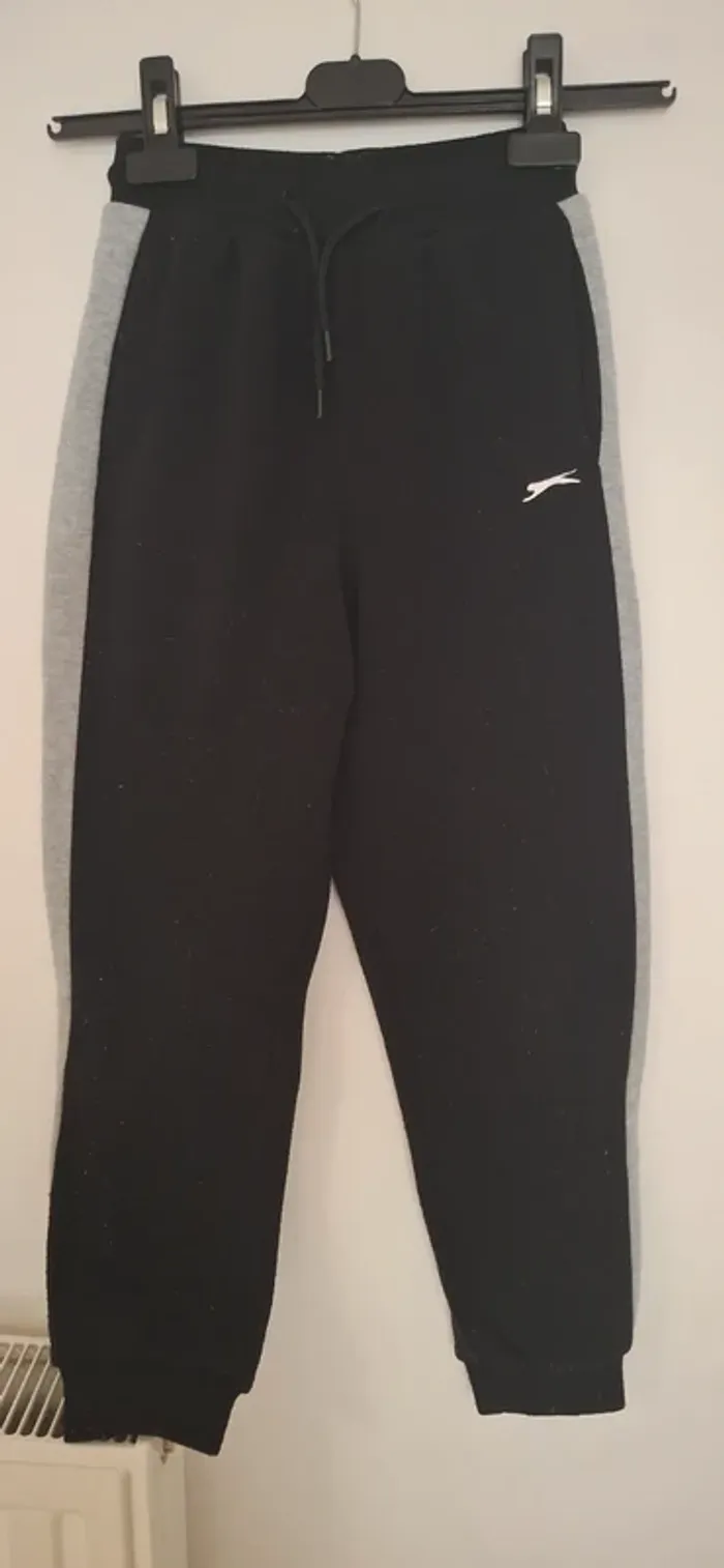 🔥Survêtement Slazenger Ensemble Chaud Gris et Noir (Taille 134-140 cm / 9-10 ans) - photo numéro 5