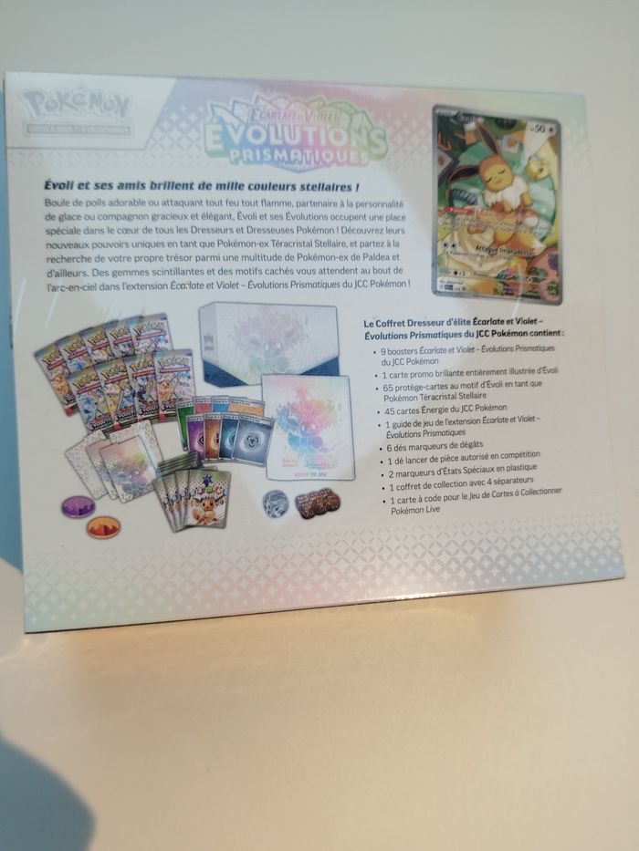 Pokémon ETB Coffret Dresseur d'élite EV8.5 Evolutions Prismatiques Neuf et scellé - photo numéro 4