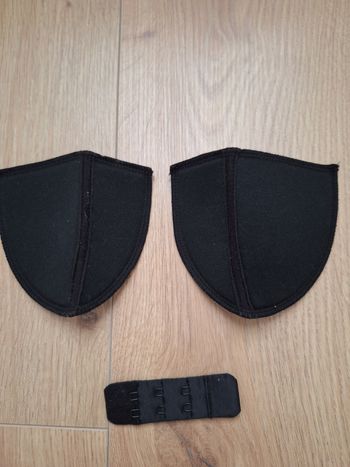 Coussinet de soutien gorge taille unique noir et extension soutien à gorge