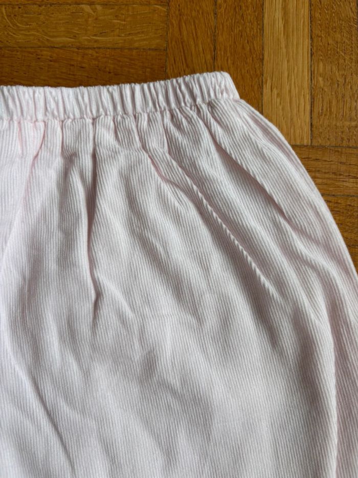Sarouel velours rose pale Boutchou 12 mois neuf - photo numéro 5