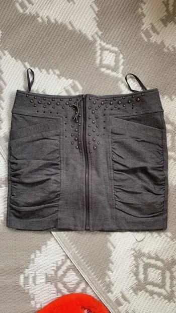 Mini-jupe grise