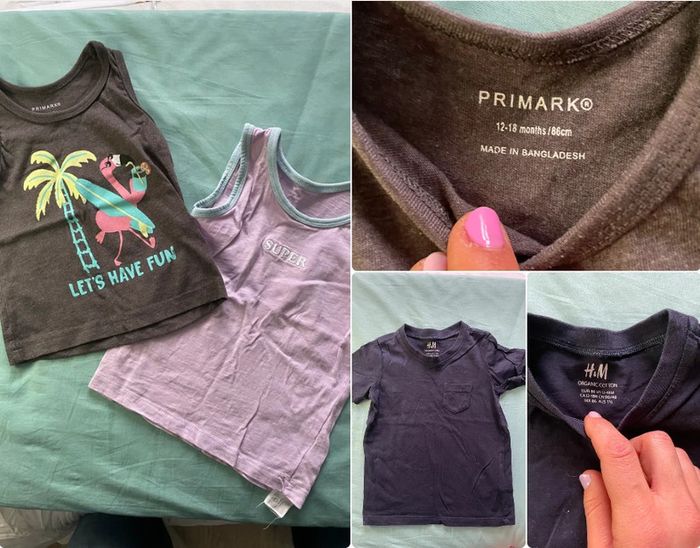 Lot 2 marcels + 1 t-shirt 12 mois