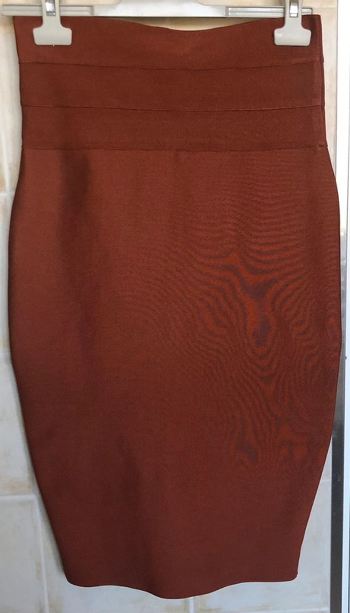 Jupe longue crayon marron - Windsor