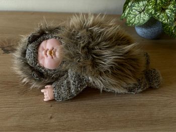 Peluche poupée bébé hérisson Anne geddes