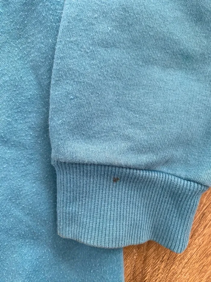 Sweat à capuche Adidas garçon 11/12 ans – Bleu & blanc – Très bon état - photo numéro 6