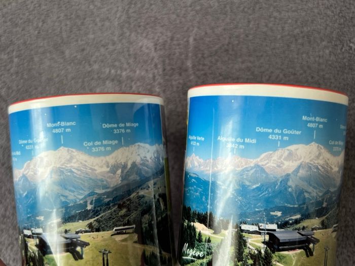 Lot de 2 tasses souvenirs de Mégève - photo numéro 10