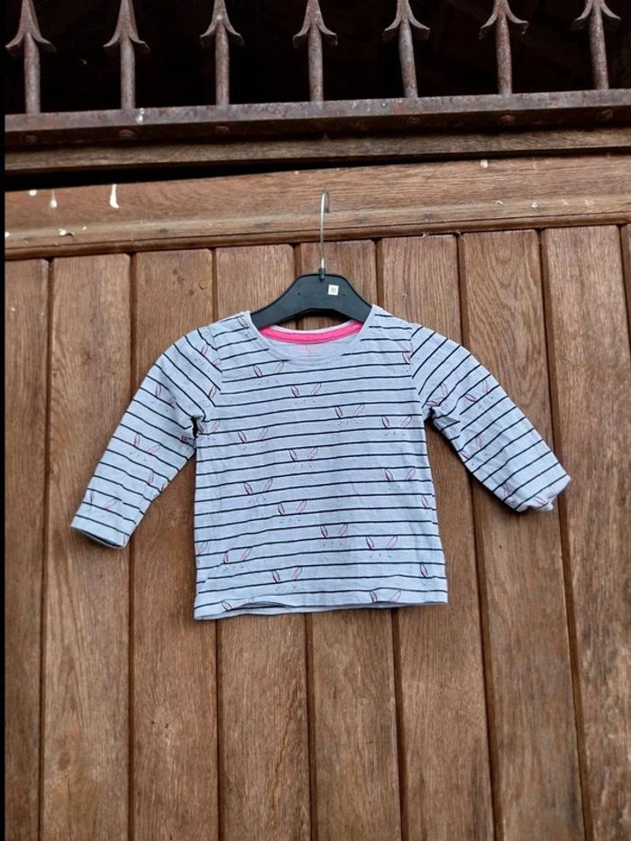 Tee-shirt manche longue bébé fille 9.12 mois