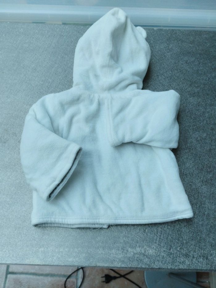 Blouson polaire blanc 1 mois fille Auchan - photo numéro 7