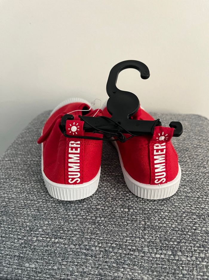 Ballerines Rouges Neuves Inextenso Taille 27 - photo numéro 3