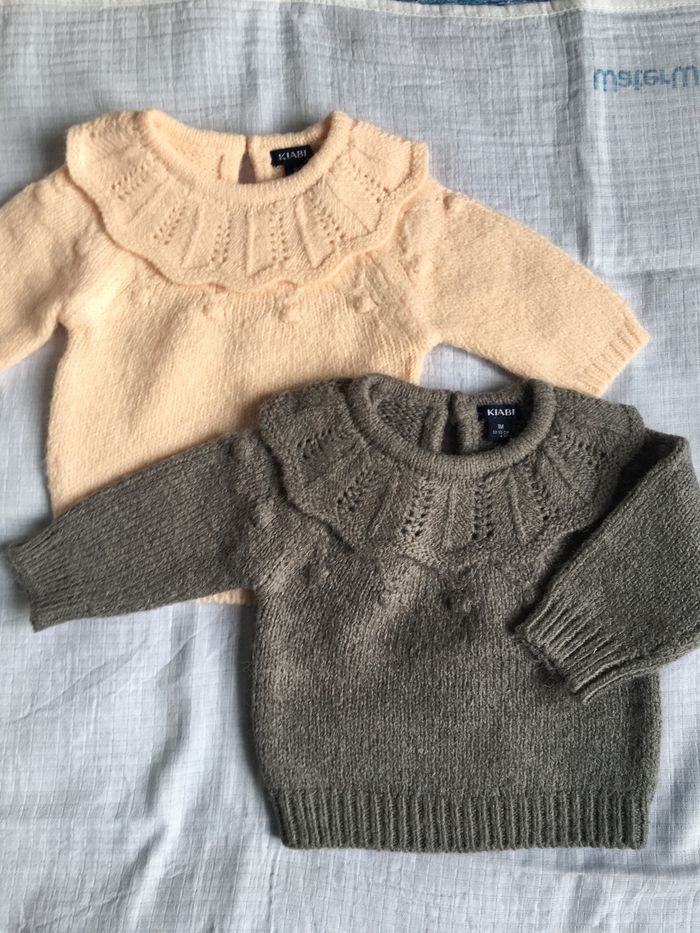 Lot de 2 pulls 1 mois