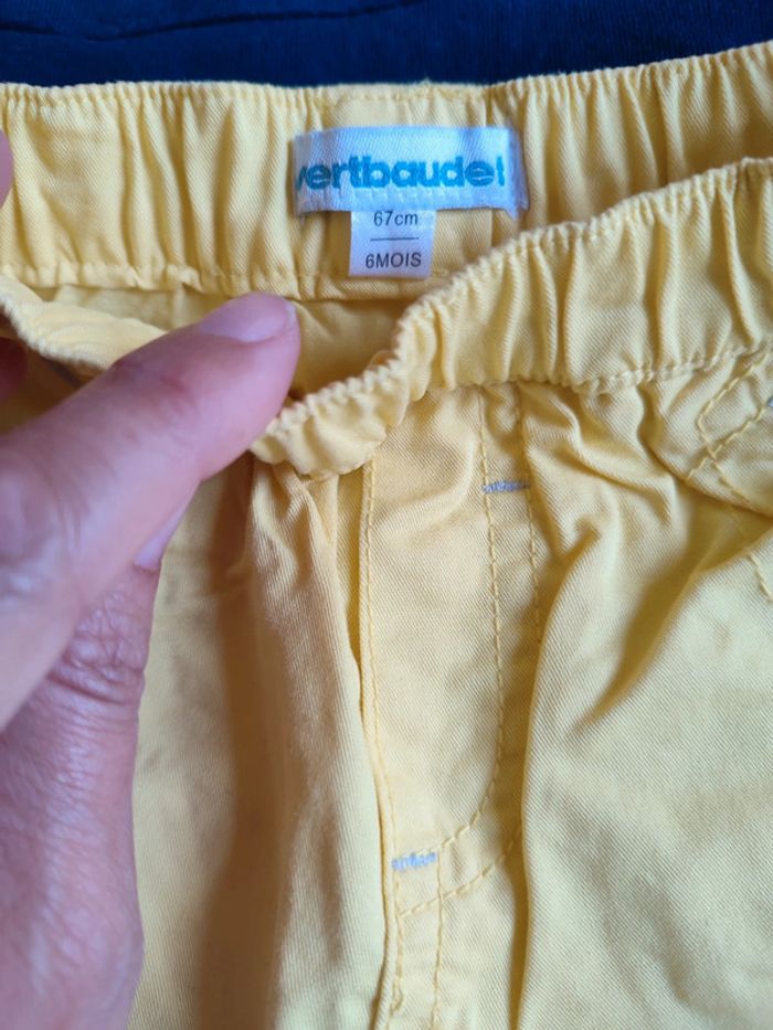 Lot ensemble neuf pantalon léger + sweat Vertbaudet en 6M - photo numéro 3