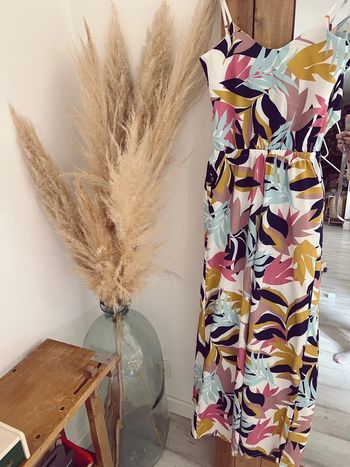 Magnifique combinaison multicolore dos nu