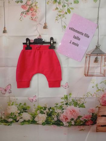 Jogging fille Early days rose fuchsia taille 1 mois / 56 cm