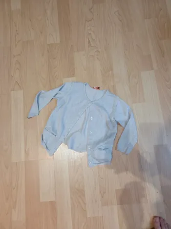 Gilet 3ans gris pailleté TAO