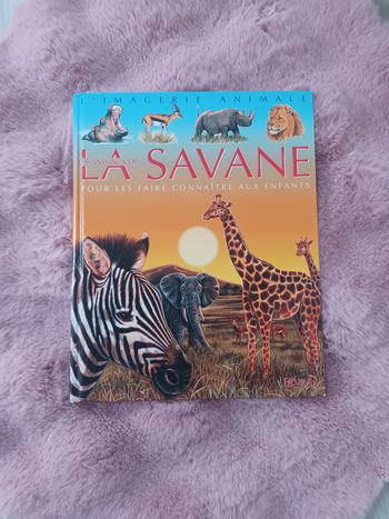 Livre l'imagerie animale les animaux de la savane