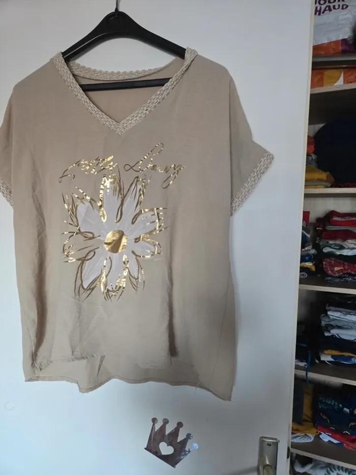 Tee shirt femme viscose neuf - photo numéro 3