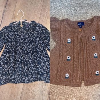 Robe en velours + gilet sans manches