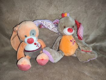 Lot de 2 belles peluches