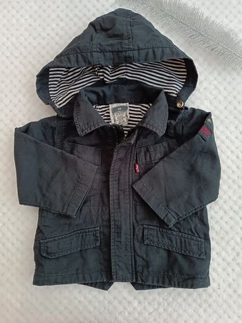 🔸Veste noire Levi's avec capuche amovible - 6 mois🔸