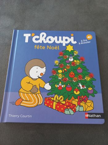 Livre bébé t'choupi tchoupi fête Noël 