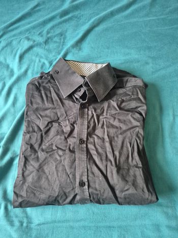 Chemise noir manches longues