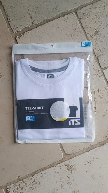 Tee-shirt enfant blanc ITS neuf