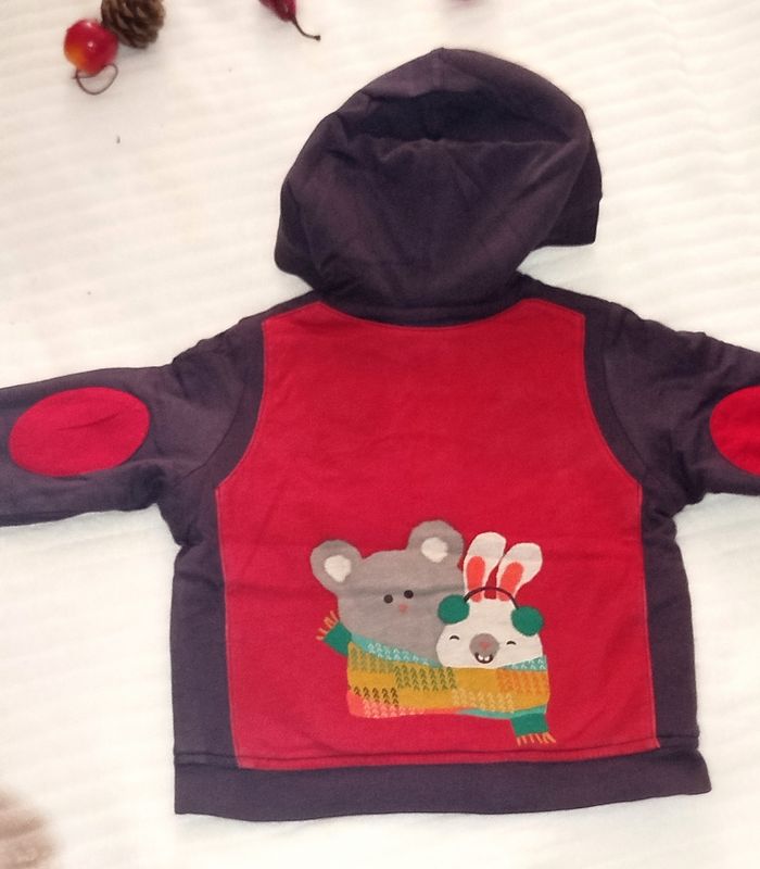 Catimini Veste Sweat Réversible Garçon 6 mois - photo numéro 2