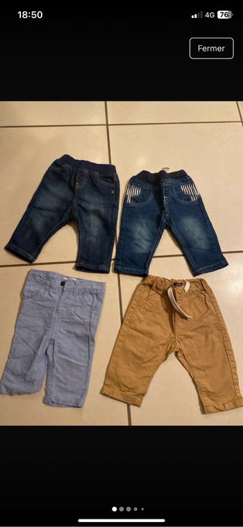 Lot jeans pantalon 3 mois