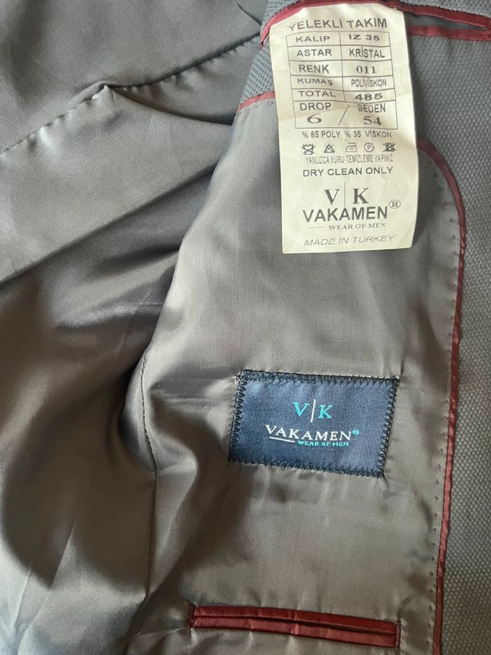 Costume homme 3 pièces gris chic mariage cérémonie fête taille 54/46 - photo numéro 10