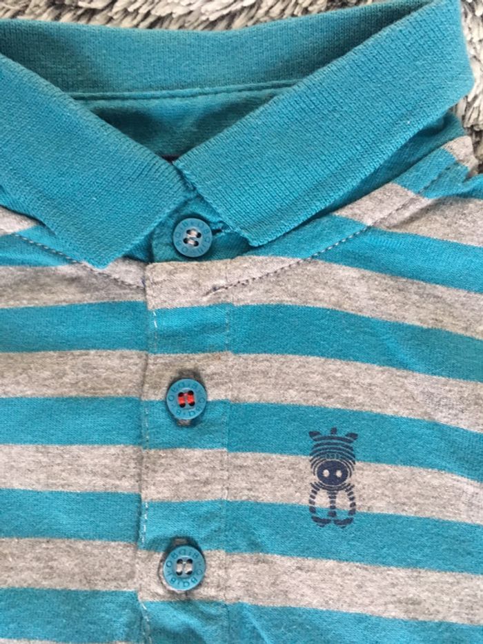 Polo 👕 manches longues Okaidi - 6 mois - photo numéro 2