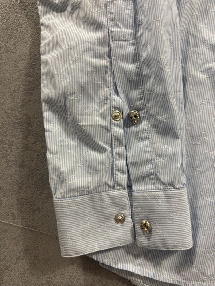 Chemise The Kooples Bleu et Blanc Taille XS - photo numéro 2