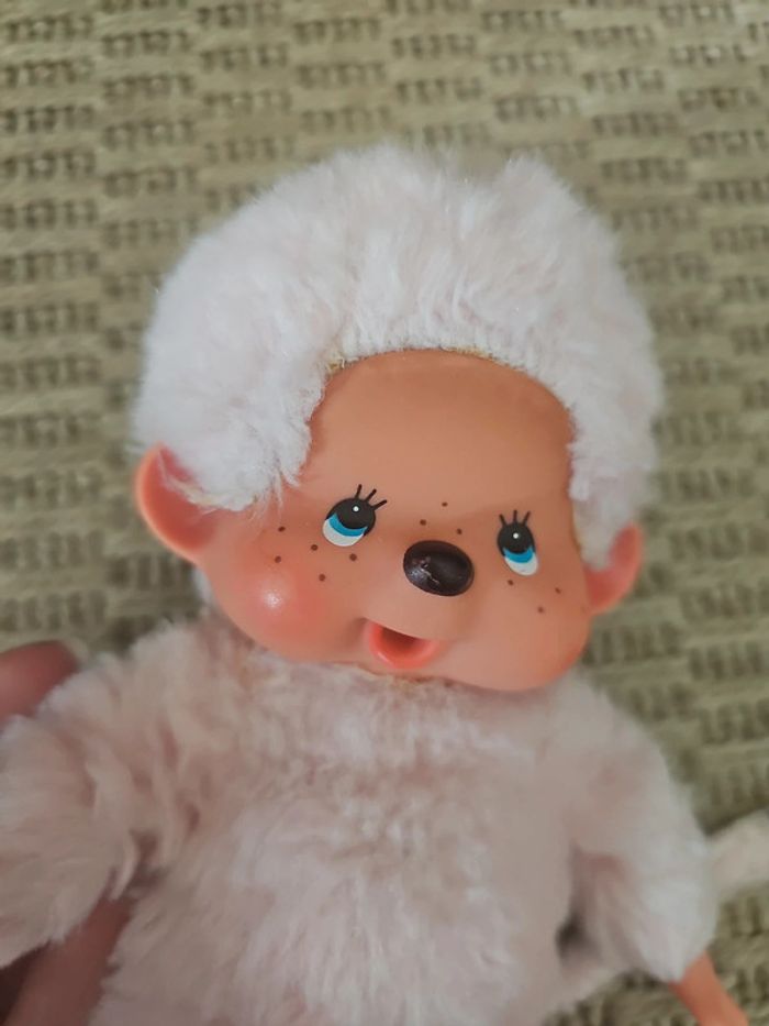 Peluche kiki rose pâle vintage - photo numéro 4