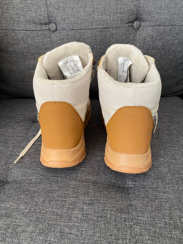 Chaussures de randonnée chaudes et imperméables femme, NH500 Mid Qlt beige - photo numéro 2