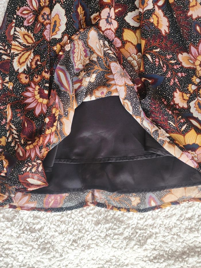 Robe noire motifs fleuris Morgan neuve T.34/XS - photo numéro 6