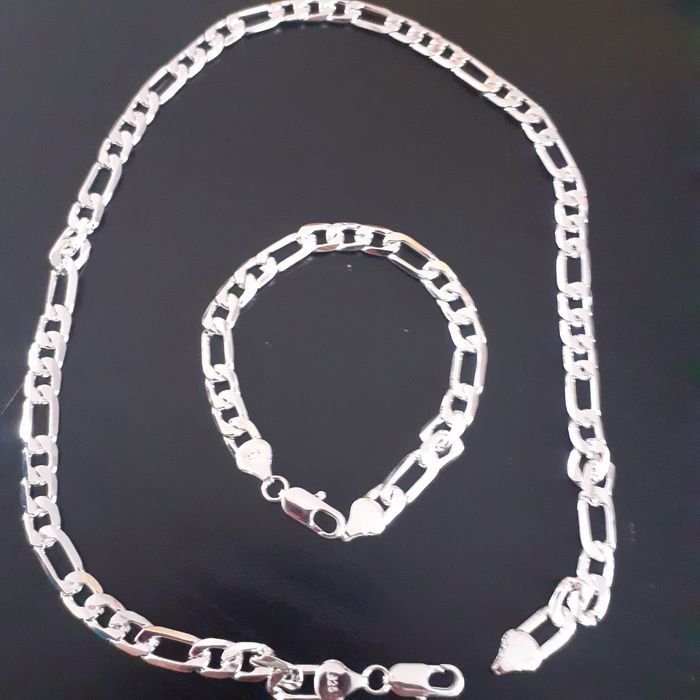 Collier et bracelet en argent s925 neufs Mixte