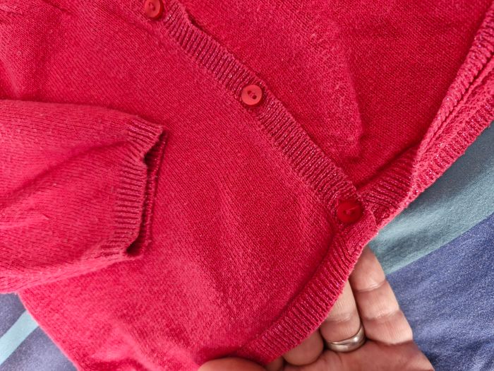 Superbe gilet évasé côtes pailletées - photo numéro 4