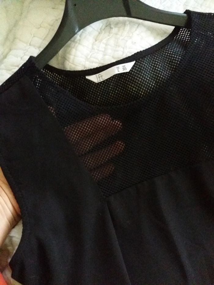 LFT robe noire fluide taille L - photo numéro 4