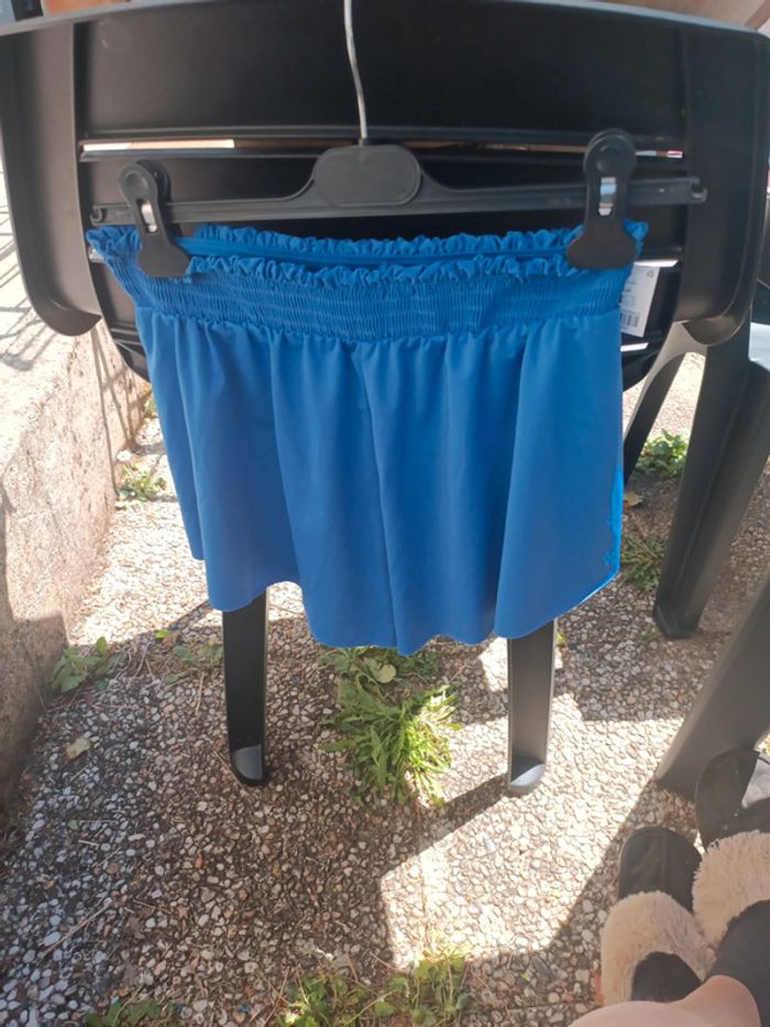 Petit Short bleu été femme - photo numéro 4