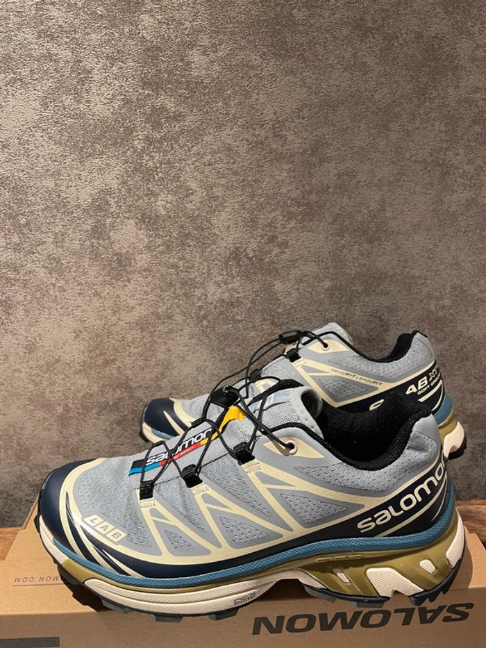 Basket Salomon XT-6 bleu blanche 45 - photo numéro 3