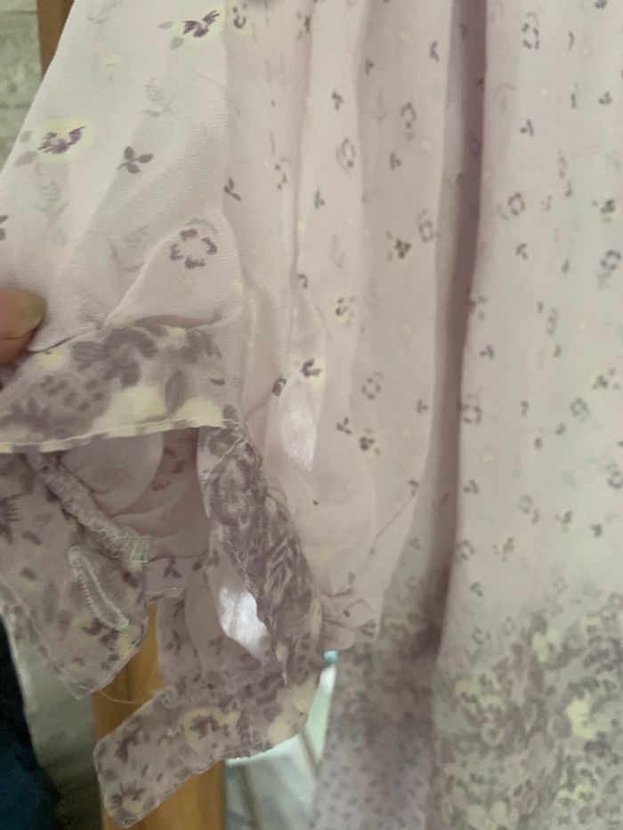 Chemise vintage transparent taille 40 manches 3/4 - photo numéro 8