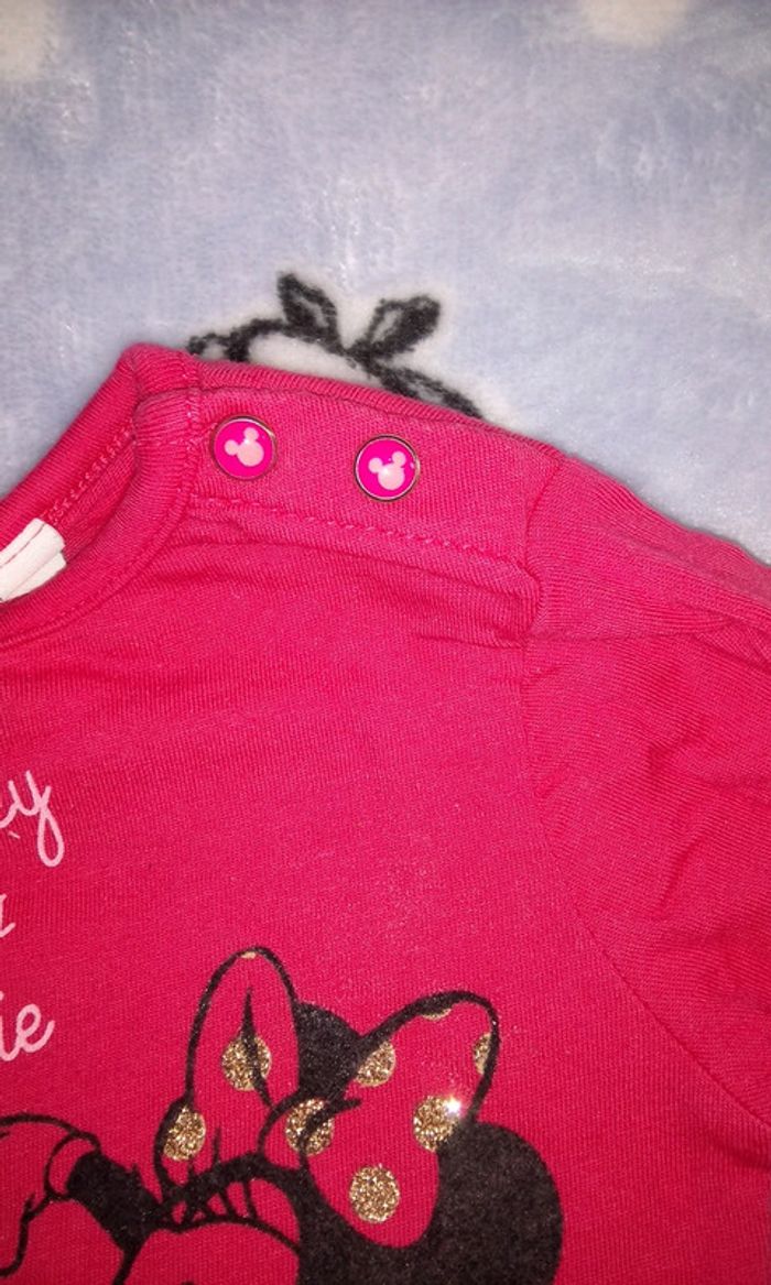 T-shirt disney minnie 3 mois neuf - photo numéro 3