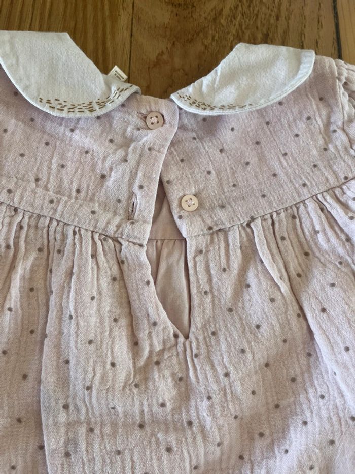 🦢 Tunique rose pâle à pois – 18 mois – Orchestra – Col cygne trop chou ! 🎀 - photo numéro 6