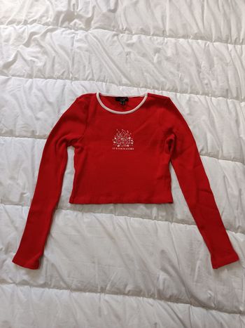Top rouge taille XS