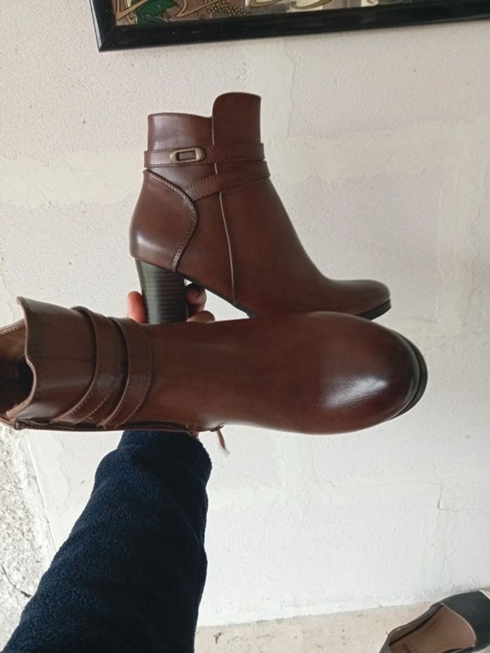 Bottines marron femme 38 - photo numéro 2