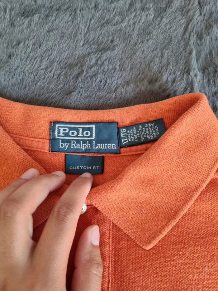 Polo manches courtes Ralph Lauren Orange, XL Hommes - photo numéro 4
